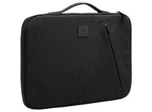 3130630171218 - Laptophülle Business für Laptops 13-14 gepolstert Griff & Reißverschlussfach B 370 x T 25 x H 280 mm Post-Consumer-Polyester schwarz