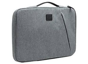 3130630171249 - Laptophülle Business für Laptops 13-14 gepolstert Griff & Reißverschlussfach B 370 x T 25 x H 280 mm Post-Consumer-Polyester grau