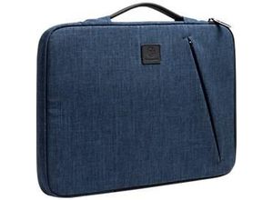 3130630171423 - Laptophülle Business für Laptops 15-16 gepolstert Griff & Reißverschlussfach B 410 x T 25 x H 310 mm Post-Consumer-Polyester blau