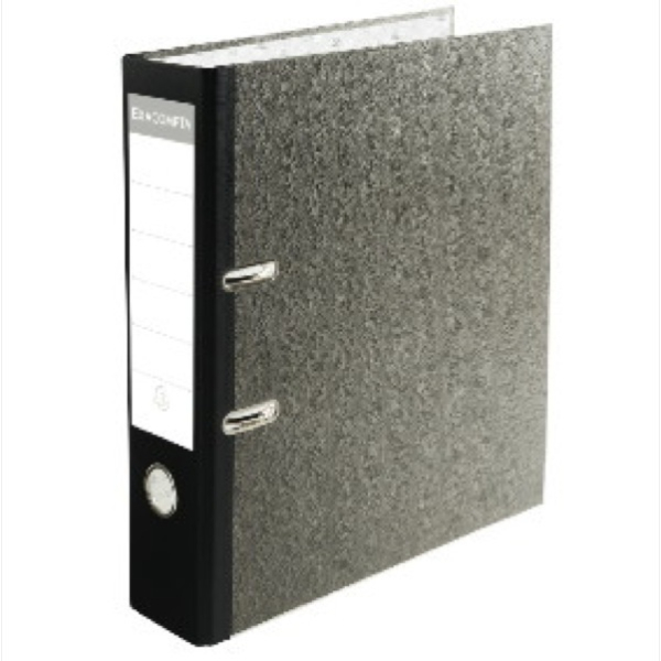 3130630536819 - Ordner Prem Touch 53681E A4 80mm breit Karton Wolkenmarmor schwarz 3130630536819 EXACOMPTA