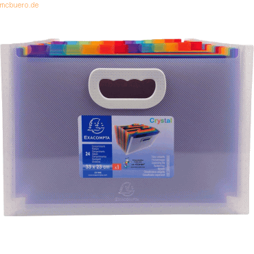 3130630551980 - Fächermappe Crystal DIN A4 inkl 2 DIN A4-Bögen Etiketten Polypropylen kristall 24 Fächer 3130630551980 - Fächermappe Crystal DIN A4 inkl 2 DIN A4-Bögen Etiketten Polypropylen kristall 24 Fächer