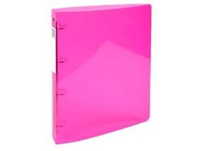 3130631517749 - Ringbuch 4 Ringe Polypropylen A4 Maxi Rosa 10 Stück