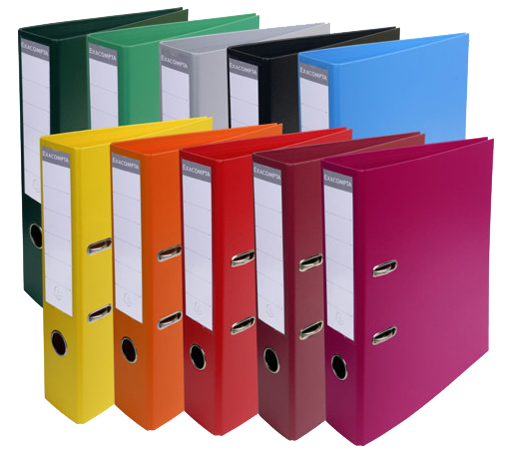 3130631530748 - PremTouch Ordner DIN A4 70 mm Farbig Sortiert 2 Ringe 53074E Pappkarton PVC (Polyvinylchlorid) Hochformat 10 Stück