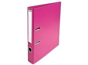 3130631535477 - PremTouch Ordner DIN A4 50 mm Fuchsia 2 Ringe 53547E Pappkarton PVC (Polyvinylchlorid) Hochformat 10 Stück