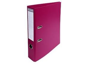 3130631537471 - PremTouch Ordner DIN A4 70 mm Fuchsia 2 Ringe 53747E Pappkarton PVC (Polyvinylchlorid) Hochformat 10 Stück