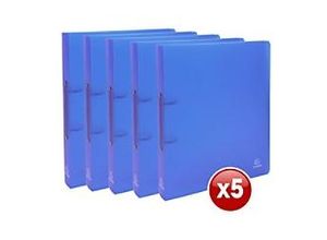 3130632543624 - Ringbuch 2 Ringe Polypropylen A4 Maxi Blau 15 Stück