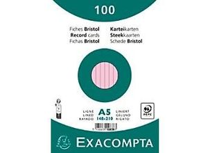 3130638108384 - Karteikarten 10838SE DIN A5 Rosa 15 x 212 x 25 cm 10 Stück