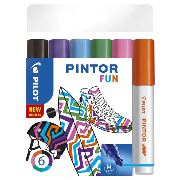 3131910517436 - Kreativmarker Pintor FUN - M sortiert 3131910517436 4161S6F 6 Stück