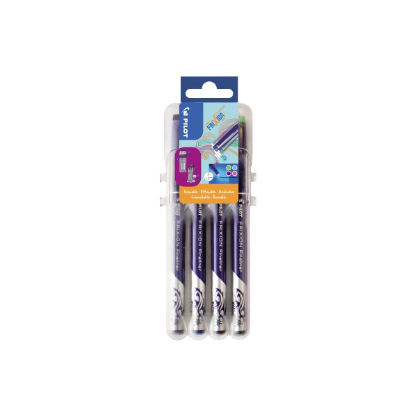 3131910537182 - Fineliner FriXion 4er-Set Neon Kunststoffspitze Strichstärke 045 mm radierbar 4 Neonfarben