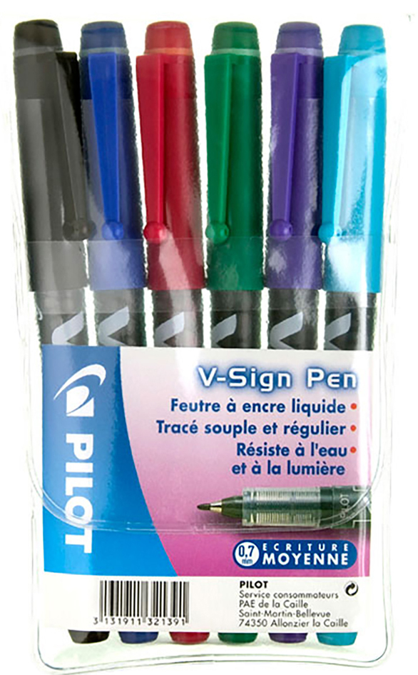 3131911321391 - Faserschreiber V Sign Pen 6er Etui