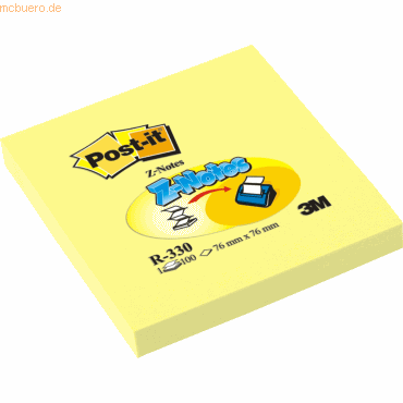 3134375014304 - POST-IT Haftnotizen Z-Notes R 330 selbsthaftend 100 Blatt gelb 3134375014304 - POST-IT Haftnotizen Z-Notes R 330 selbsthaftend 100 Blatt gelb