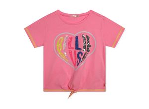 3143163732283 - T-Shirt Pailletten Label für Kinder pink 104