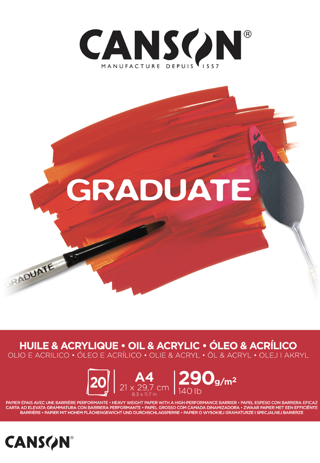 3148950021250 - Studienblock GRADUATE HUILE & ACRYLIQUE DIN A3