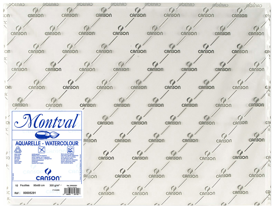 3148954347158 - Zeichenpapier Montval 300 g qm 500 x 650 mm