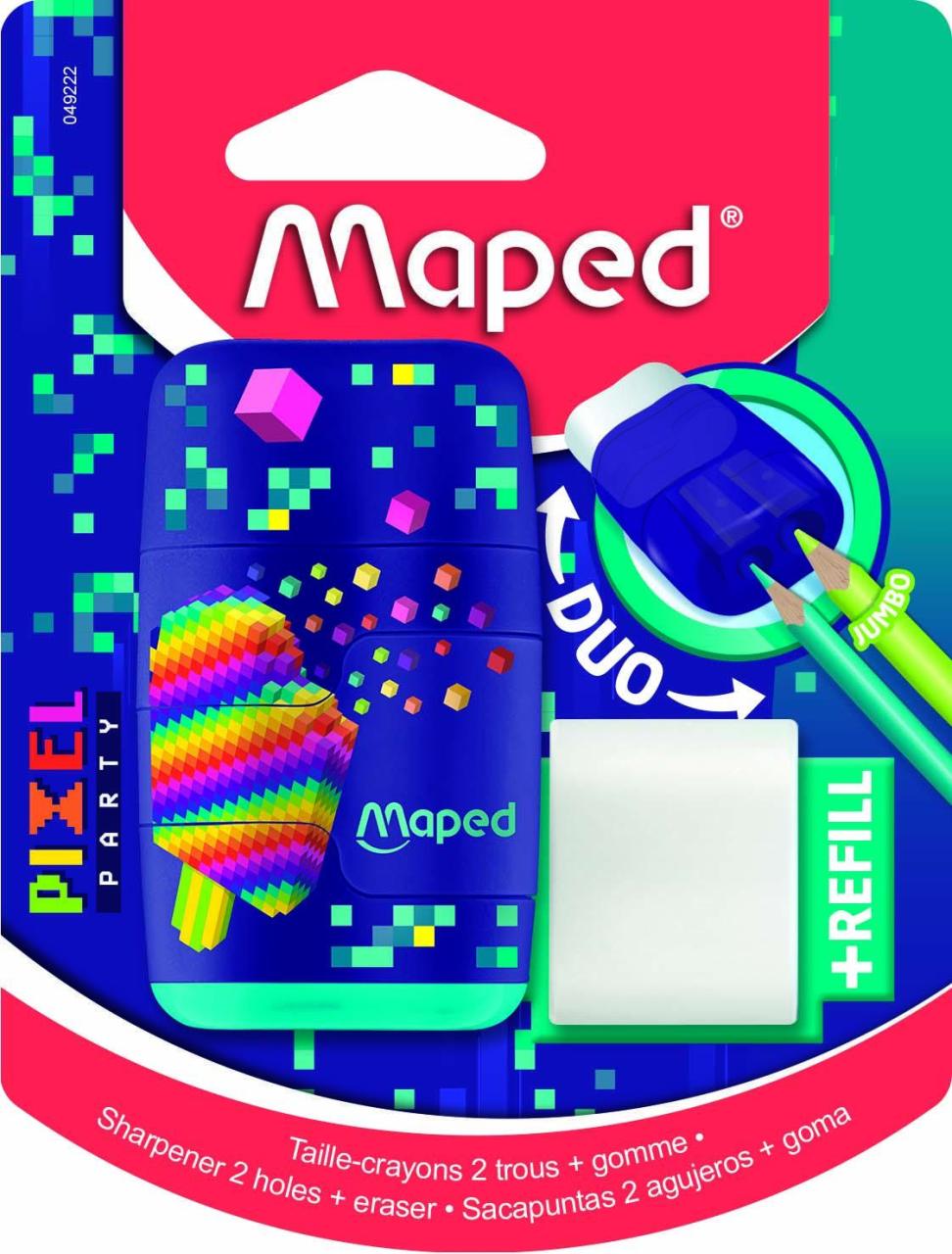 3154140492229 - Radiergummi PIXEL PARTY lila 3154140492229 maped