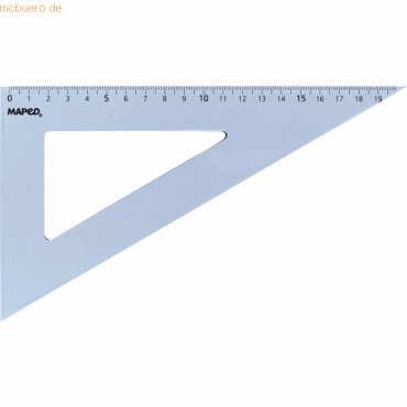 3154141461224 - Zeichendreieck Cristal 60 Grad Kathetenlänge 210 mm