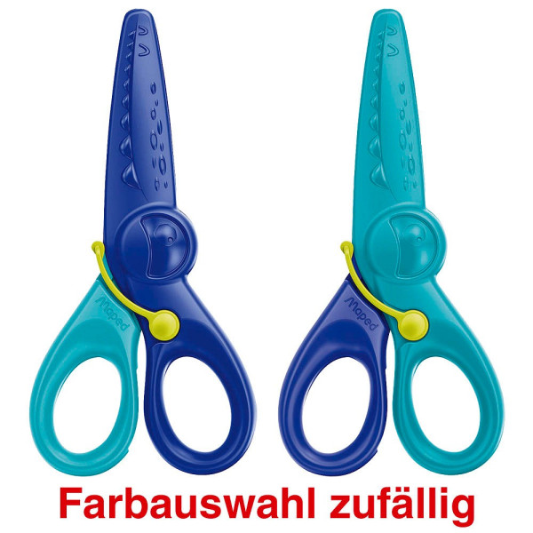 3154144721127 - 0 maped Scheren Kinderschere KIDIPULSE 12cm 12 cm türkis oder blau