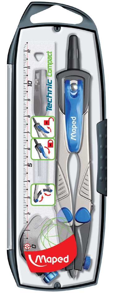 3154145387001 - Zirkelkasten Technic Concept 4-teilig blau