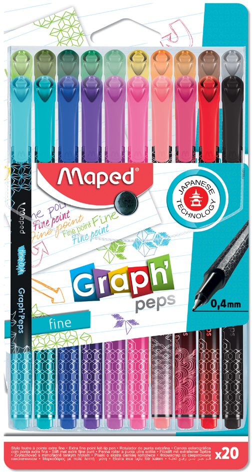 3154147490518 - Fineliner GraphPeps Premium 20er Kunststoff-Etui