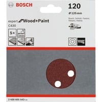 3165140171274 - Accessories Expert for Wood 2608605643 Exzenterschleifpapier mit Klett gelocht Körnung 120 ( - Bosch