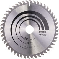 3165140194174 - Optiline Wood Kreissägeblatt Außen-D 210 mm Zähnezahl 48 wz Bohrung 30 m - Bosch