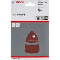 3165140323284 - Accessories 2608607407 Multischleifpapier mit Klett gelocht Körnung 40 (l x b) 102 mm x 62 - Bosch