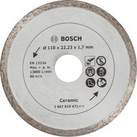 3165140415897 - Accessories 2607019471 Diamanttrennscheibe Durchmesser 110 mm 1 St - Bosch