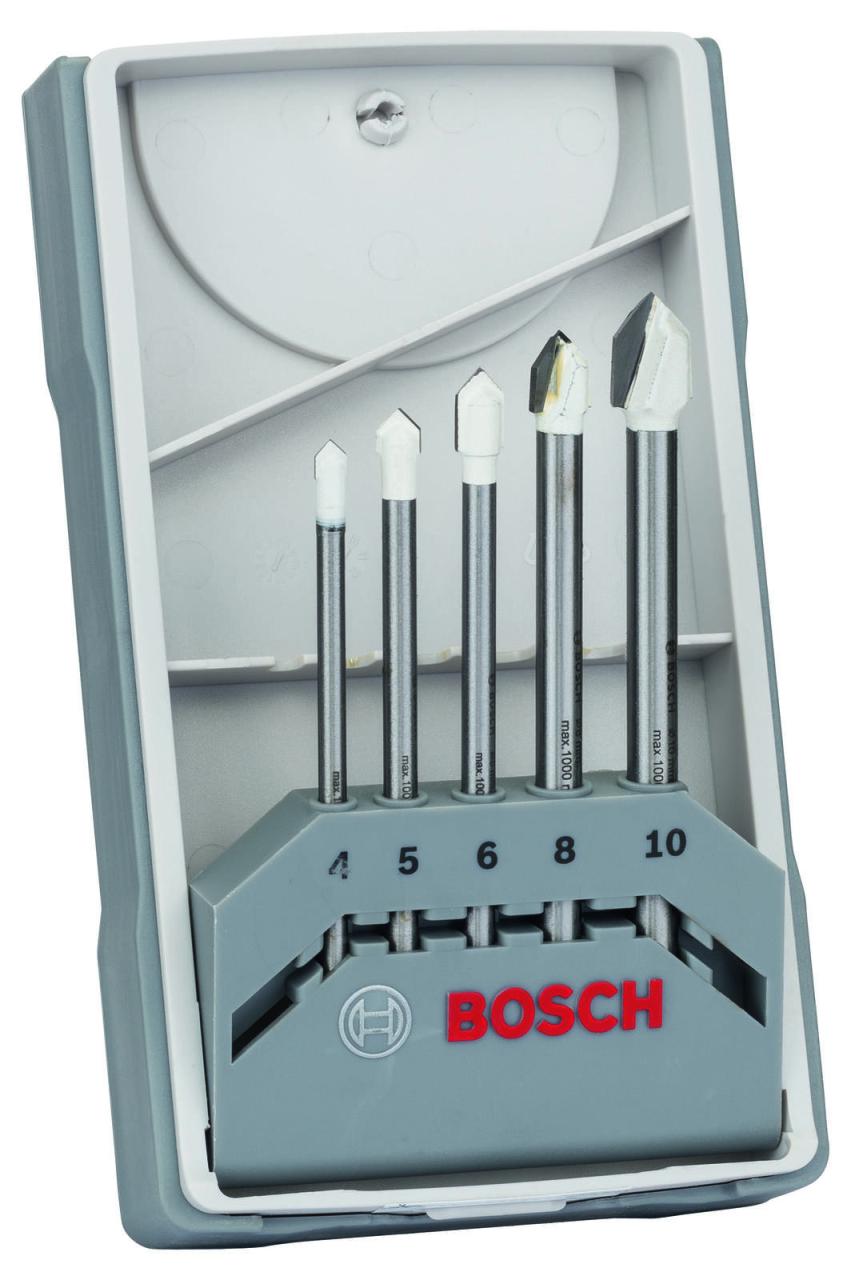 3165140599306 - CYL-9 SoftCeramic Fliesenbohrer Set 5-tlg (ø 4 - 10 mm für weiche Fliesen Trockenbohren zylindrischer Schaft) - Bosch Professional