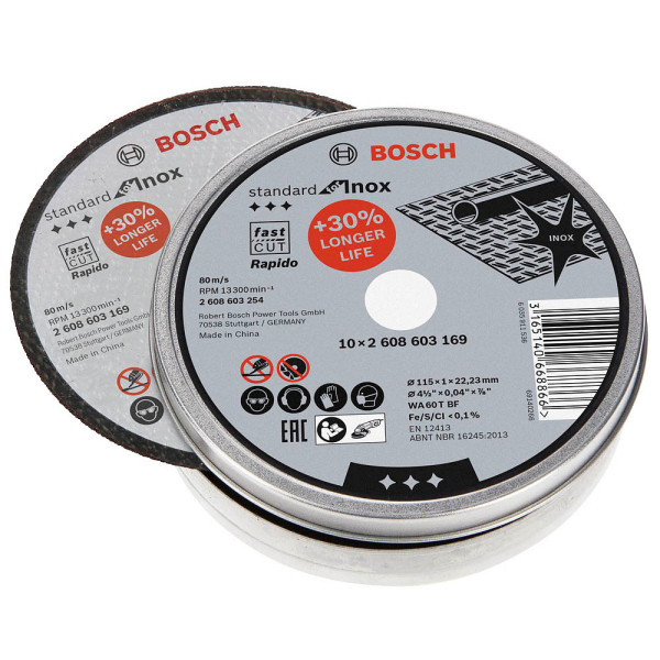 3165140668866 - AKTION 10 BOSCH Trennscheiben Standard for Inox mit Prämie nach Registrierung