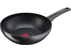 3168430305328 - Wok TEFAL Ultimate On Wokpfanne Induktion 28 cm Pfannen Gr Ø 28 cm + Höhe 8 cm schwarz Titanium Antihaftbeschichtung Thermo-Signal alle Herdarten G26019