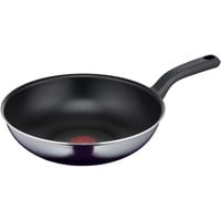 3168430327696 - Wok TEFAL D52619 Resist Pfannen Gr Ø 28 cm + Höhe 8 cm schwarz Woks Emaille Antihaft Thermo-Signal alle Herdarten außer Induktion