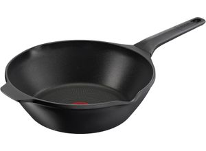 3168430333833 - Wok TEFAL E24919 Robusto Pfannen Gr Ø 28 cm + Höhe 118 cm schwarz Woks Aluguss Antihaftversiegelung Thermo-Signal alle HerdartenInduktion