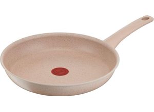 3168430342224 - Bratpfanne TEFAL Delight Pfanne Pfannen Gr Ø 24 cm beige (sand) Bratpfannen Temperaturanzeiger 100% recycelter Aluminium Induktion