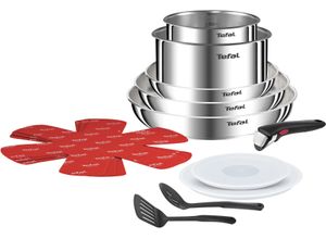 3168430345591 - Topf-Set TEFAL Ingenio Emotion grau (edelstahl) Töpfe Premium Edelstahl abnehmbarer Griff platzsparend stapelbar 3168430345591 - Topf-Set TEFAL Ingenio Emotion grau (edelstahl) Töpfe Premium Edelstahl abnehmbarer Griff platzsparend stapelbar