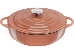 3168430347151 - Servierpfanne TEFAL LOV Pfannen Gr Ø 28 cm + Höhe 1122 cm orange (terrakotta) Servierpfannen umweltfreundlich inkl E-Book Ø 28cm Induktion