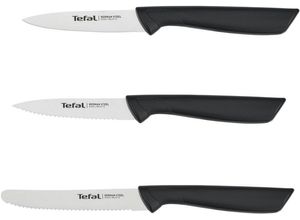 3168430348875 - Messer-Set TEFAL K2733S Colorfood Kochmesser-Sets schwarz Küchenmesser-Sets deutscher Edelstahl korrosionsbeständig ergonomisch sicher