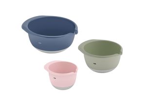 3168430352544 - Rührschüssel K324S3 Prep&Bake Schüsseln Gr B H L 30 cm x 148 cm x 337 cm bunt (rosa grün blau) Plastikschüsseln rutschfester Boden Ausgießlippe für präzises Ausgießen 142847 L