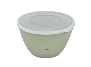 3168430352568 - Rührschüssel Prep&Bake Schüsseln Gr Ø 22 cm grün Plastikschüsseln mit konservierendem Deckel rutschfester Boden Ausgießlippe