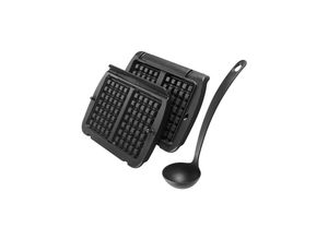 3168437249809 - TEFAL Waffelplatten XA7248 OptiGrill Backbleche für OptiGrill+ und Elite Modelle inklusive Schöpfkelle Gr B H T 36 cm x 102 cm x 484 cm schwarz Waffeleisen