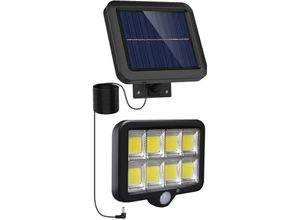 3181228641897 - Coocheer - Solarlicht 5 Meter Linie Drei einstellbare Modi Solarlicht mit menschlichem Körpersensor - 160 led