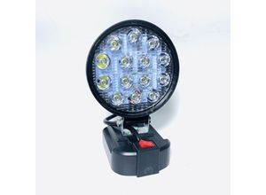 3181228665879 - 1 Stück Akku Lampe für Makita 18v LED Arbeitsleuchte Akku LED Strahler Tragbares Flutlichter Baustellen Lampe Taschenlampe Scheinwerfer für Makita