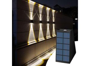 3181228688700 - Redroad - Solar-Wandleuchte für den Außenbereich wasserdichte Gartendekoration Solar-Veranda-Licht für Zuhause Terrasse Veranda Hof Garage (1