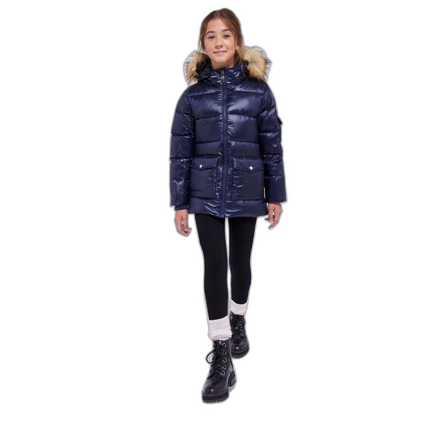 3185623630586 - Daunenjacke mit Pelz Mädchen Authentic Shiny