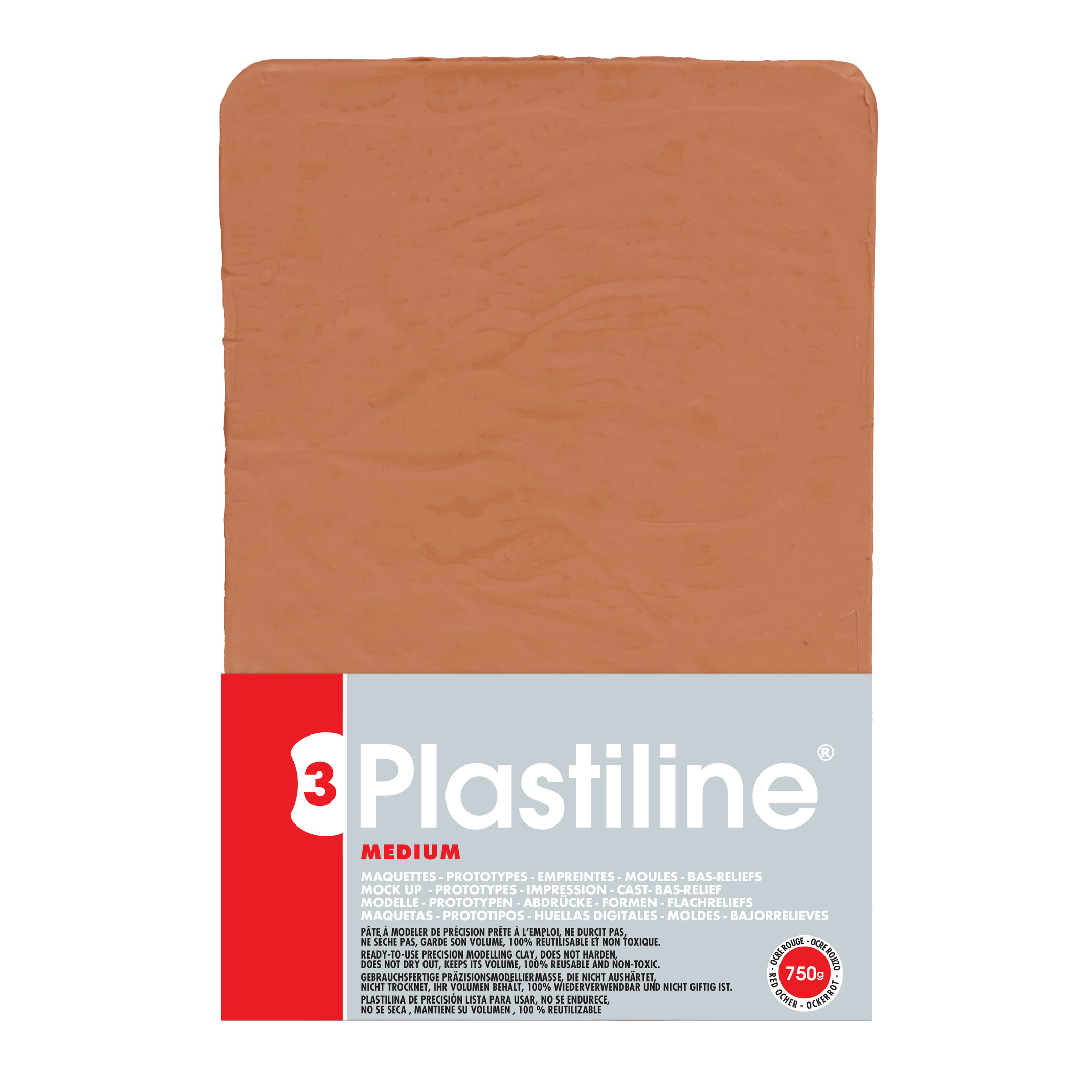 3188550073556 - Präzisionsmodellierpaste in Mediumplatte Härte 55 Plastiline