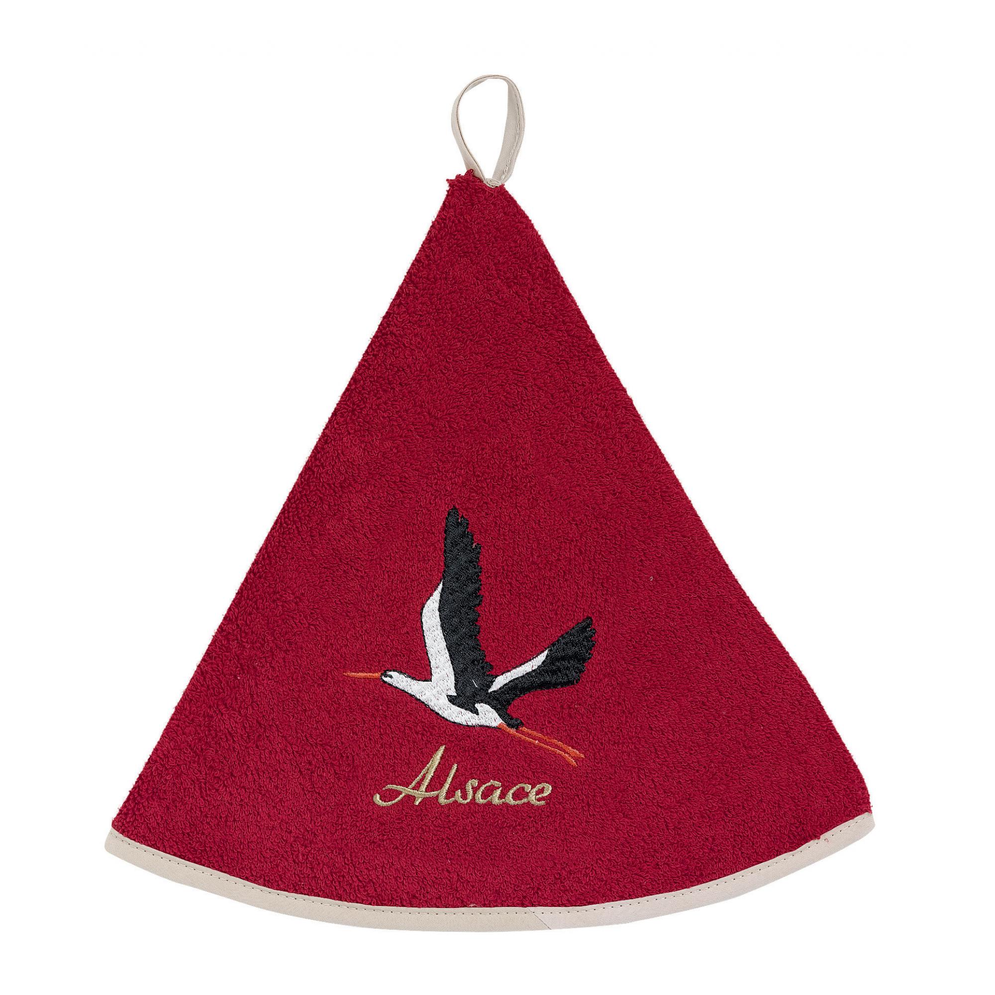 3210801599031 - Besticktes rundes Handtuch - fliegender Storch Winkler 3210801599031 - Besticktes rundes Handtuch - fliegender Storch Winkler