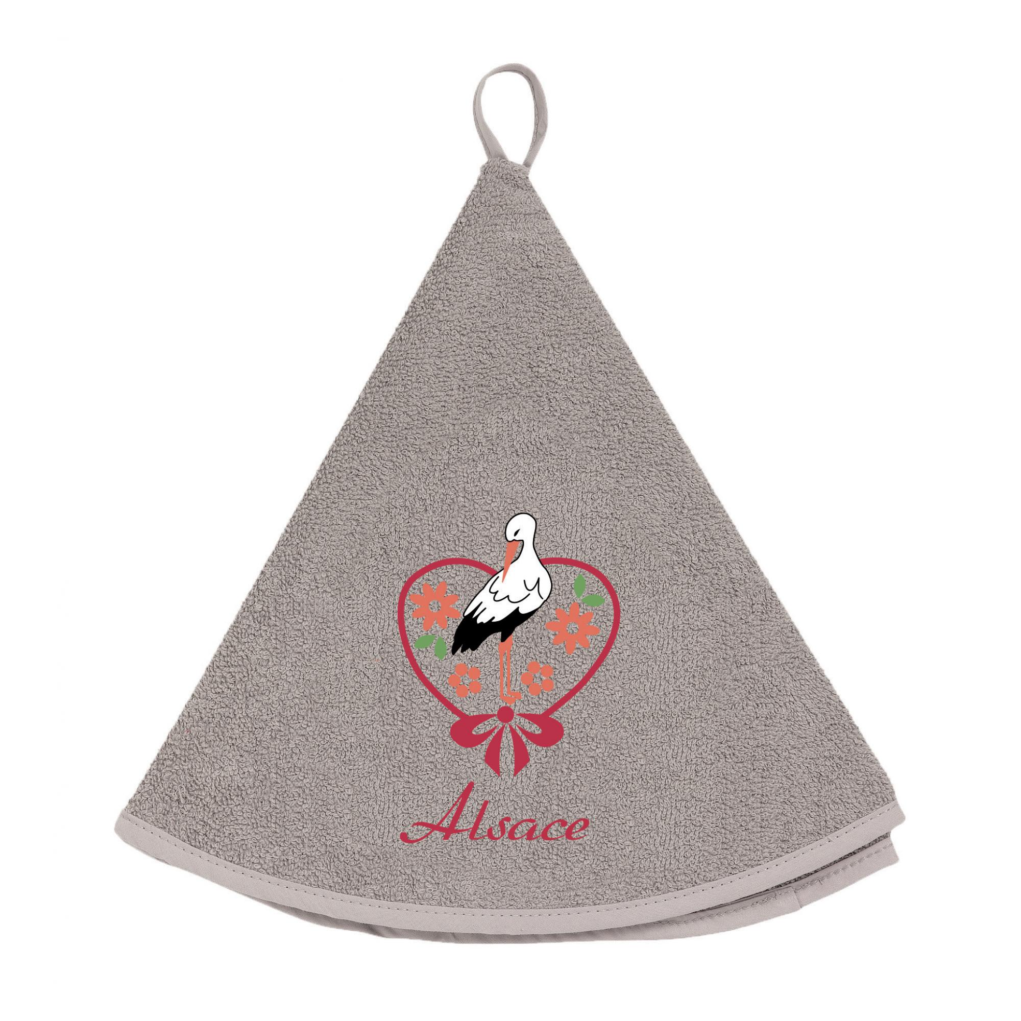 3210802090025 - Handtuch rund - Storch Blumen Elsass Winkler 3210802090025 - Handtuch rund - Storch Blumen Elsass Winkler