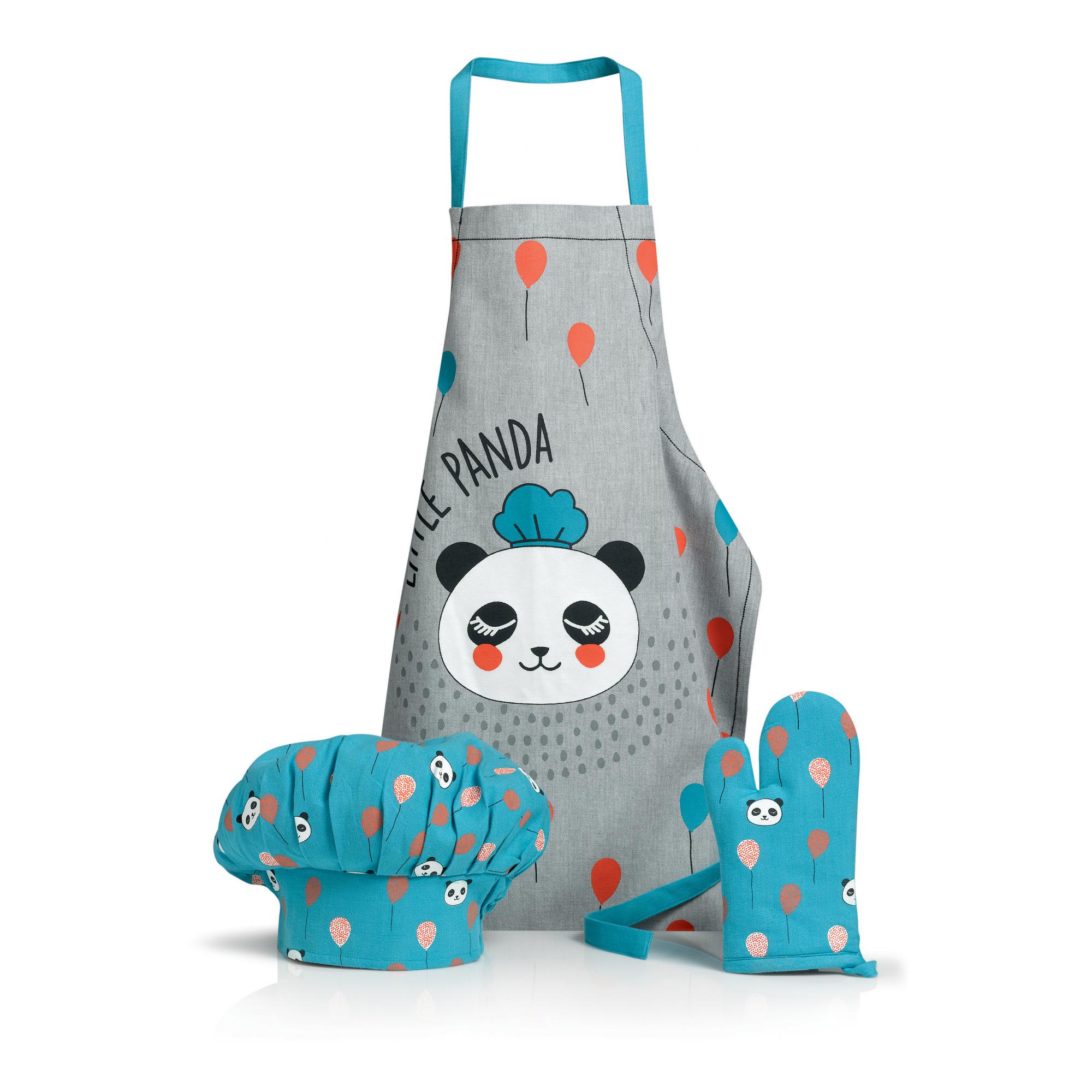 3210803713008 - Set aus Kochschürze gant und Kochmütze - panda Kind Winkler
