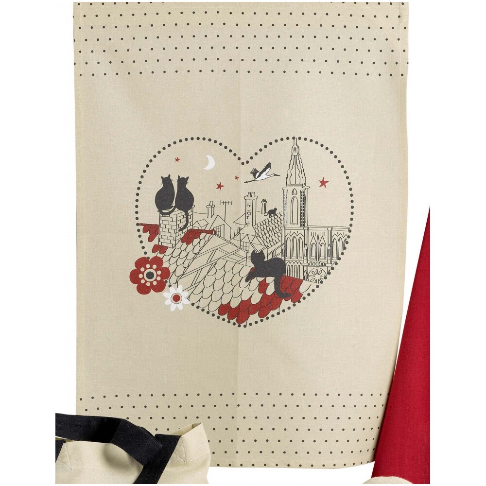 3210805131008 - Geschirrtuch - Herzkatzen Winkler