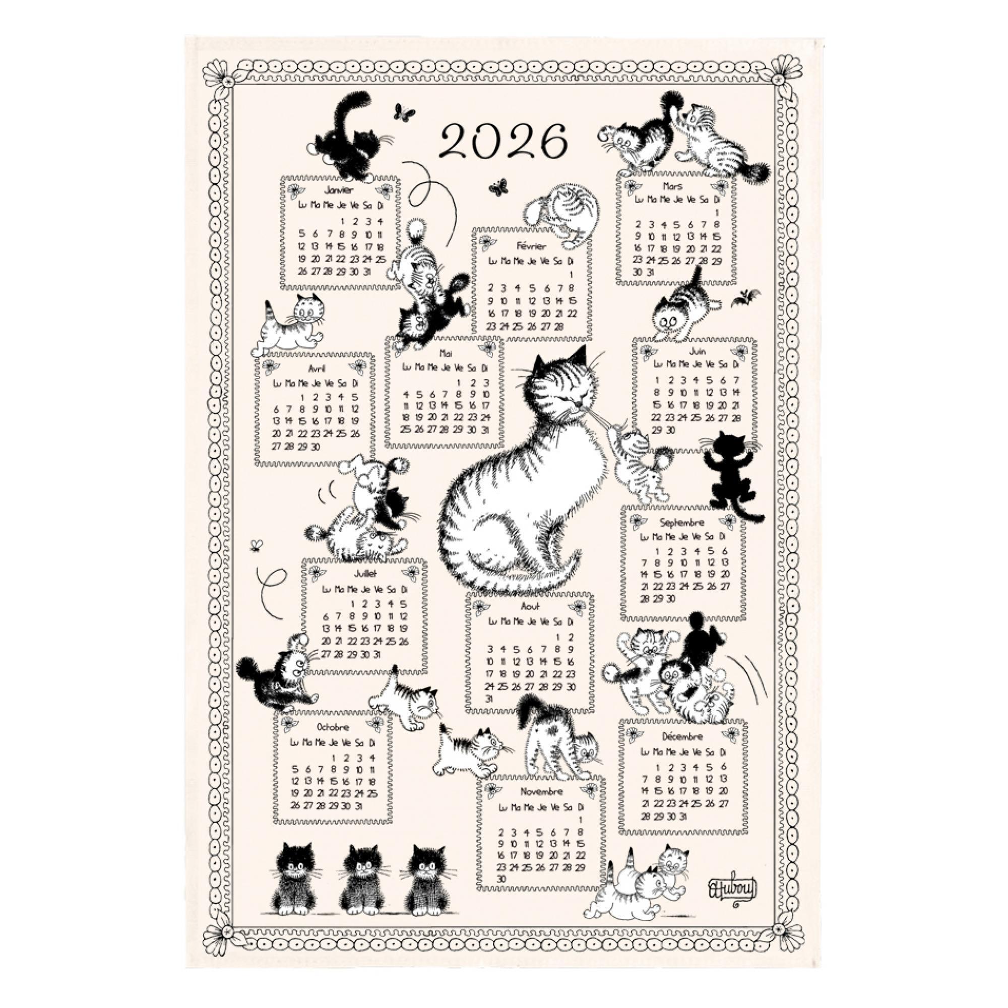 3210806220053 - Küchentuch Kalender Kätzchen 2026 Dubout 3210806220053 - Küchentuch Kalender Kätzchen 2026 Dubout