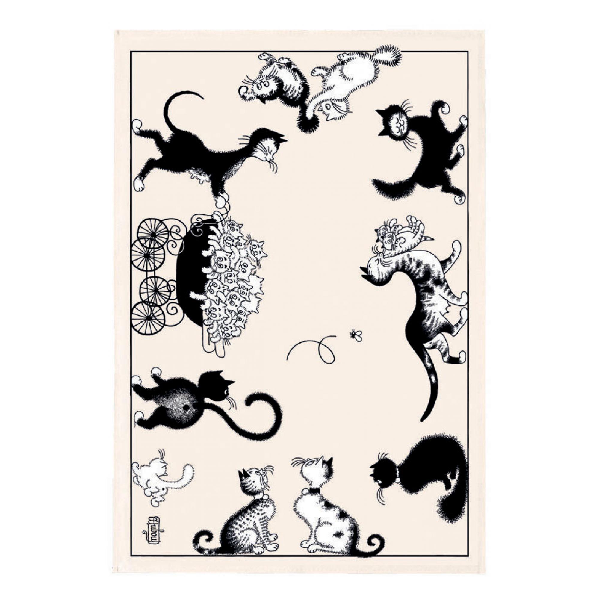 3210806231011 - Geschirrtuch - Katzen Farandole Dubout